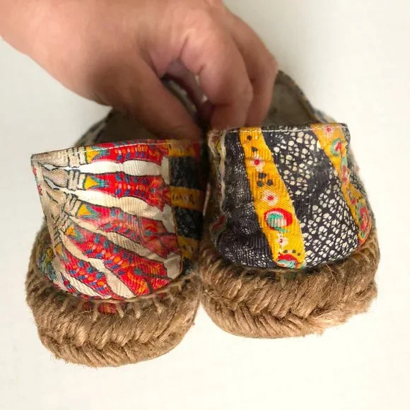 Dolce and Gabbana floral lemon scarf caretto print jacquard espadrilles - Picture 8 of 12